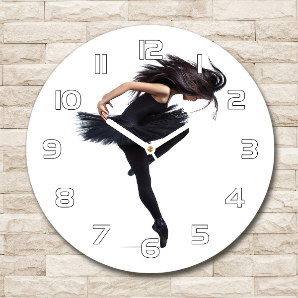 Orologio da parete rotondo con motivo ballerina