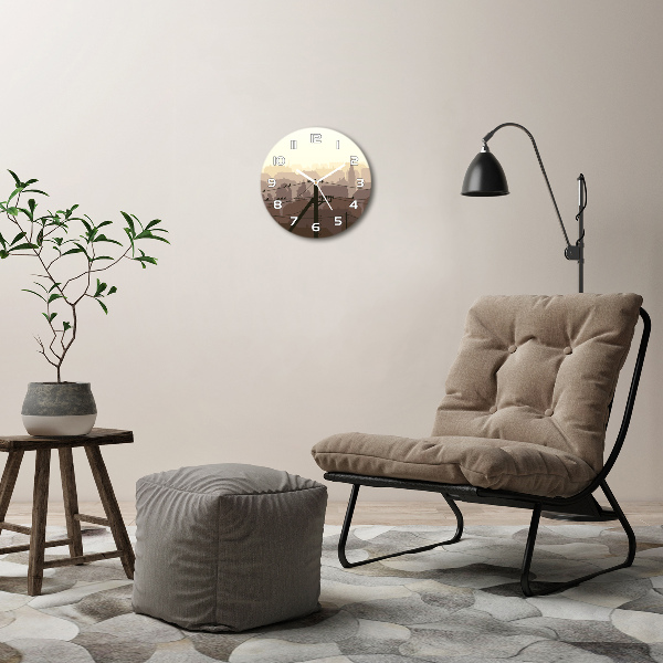 Orologio rotondo della linea elettrica cittadina