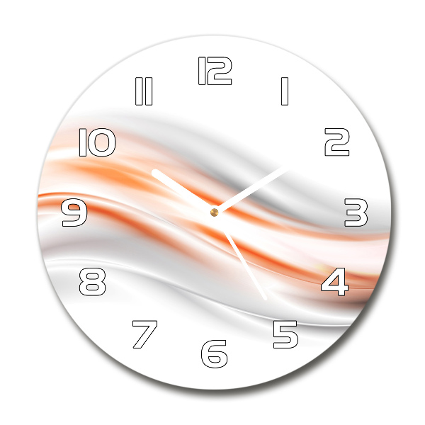 Orologio da parete rotondo con motivo a onde astratte