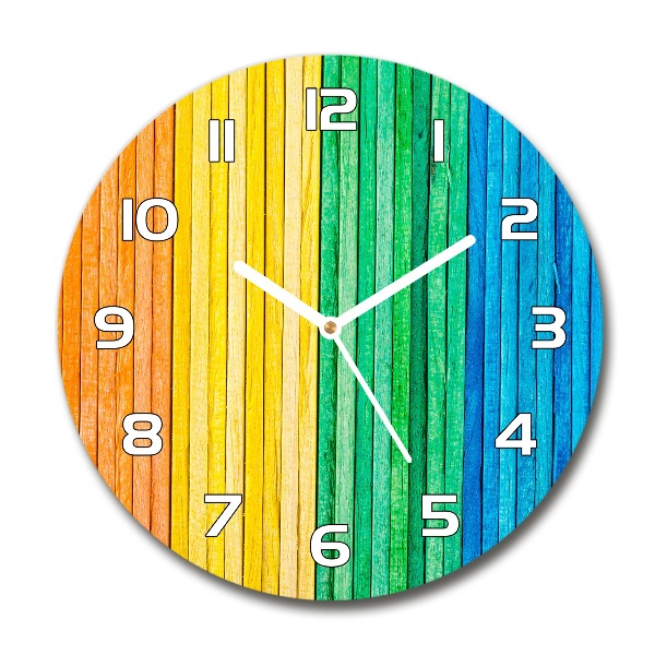 Orologio rotondo con strisce colorate sul quadrante