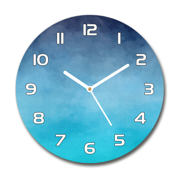 Orologio da parete rotondo con finitura fumè