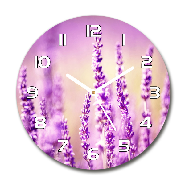 Orologio rotondo con quadrante color lavanda