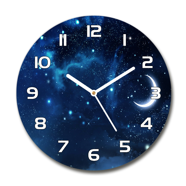 Orologio rotondo con quadrante a cielo stellato