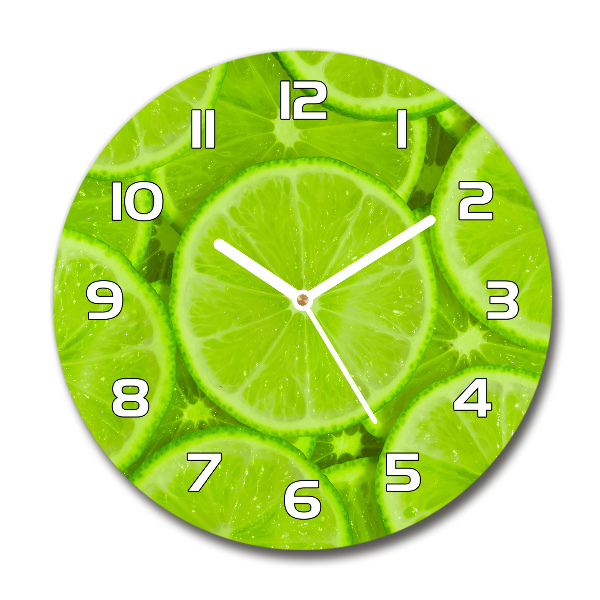 Orologio rotondo in colore lime