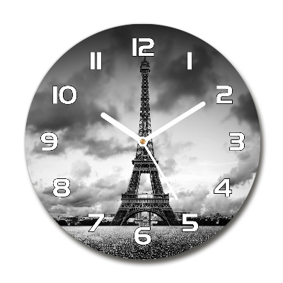 Orologio rotondo con motivo della Torre Eiffel di Parigi