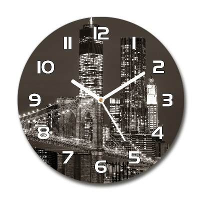 Orologio rotondo con grafica Manhattan, New York