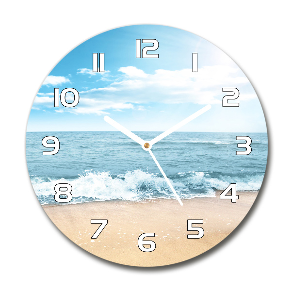 Orologio rotondo con motivo spiaggia