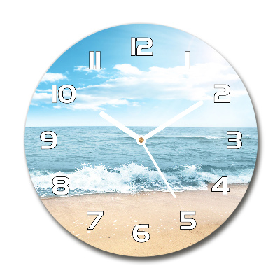 Orologio rotondo con motivo spiaggia