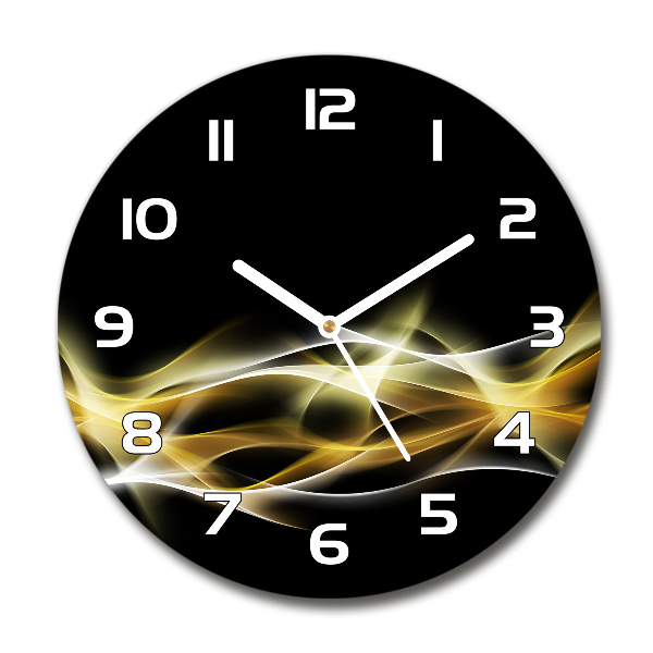 Orologio da parete rotondo con motivo astratto di luce