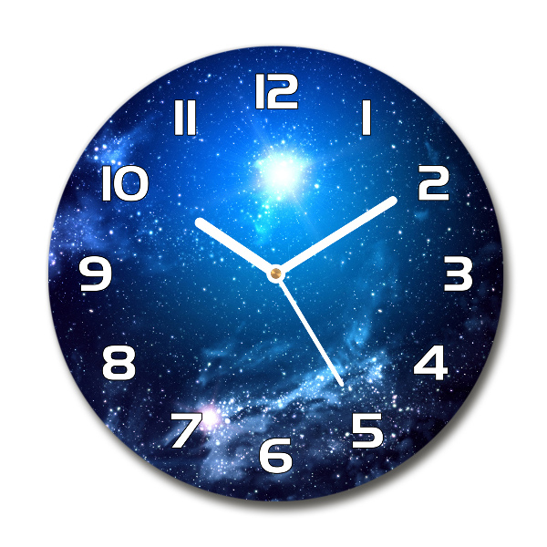 Orologio rotondo con quadrante dal motivo Nebulosa