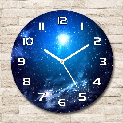 Orologio rotondo con quadrante dal motivo Nebulosa