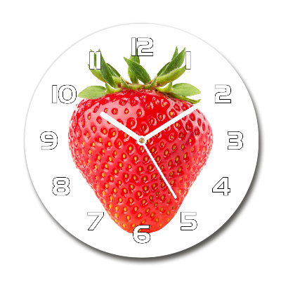 Orologio rotondo con motivo a fragola