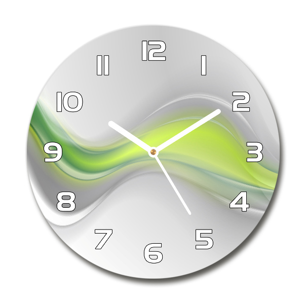 Orologio rotondo con motivo a onde astratte