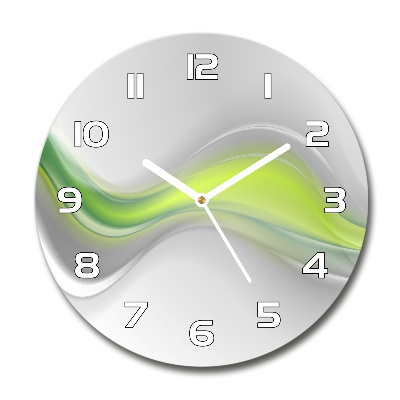Orologio rotondo con motivo a onde astratte