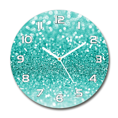 Orologio rotondo in vetro con motivo Frippery