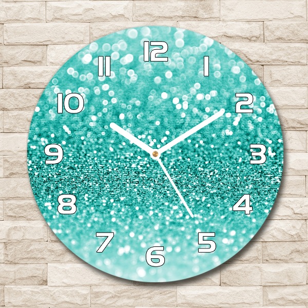 Orologio rotondo in vetro con motivo Frippery