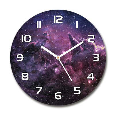 Orologio rotondo con motivo Nebulosa
