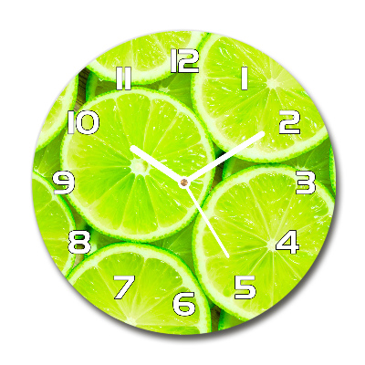 Orologio rotondo in colore lime
