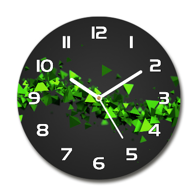 Orologio da parete rotondo con motivo a onda geometrica