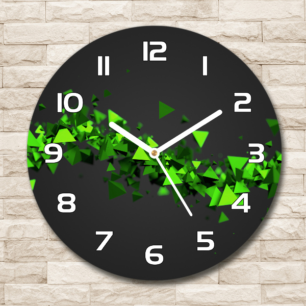 Orologio da parete rotondo con motivo a onda geometrica