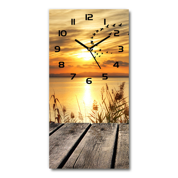 Orologio verticale con motivo Tramonto