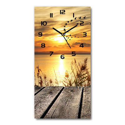 Orologio verticale con motivo Tramonto