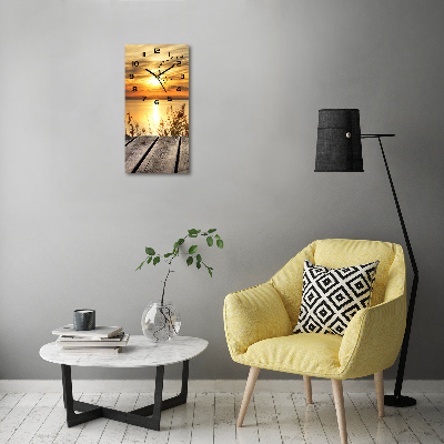 Orologio verticale con motivo Tramonto