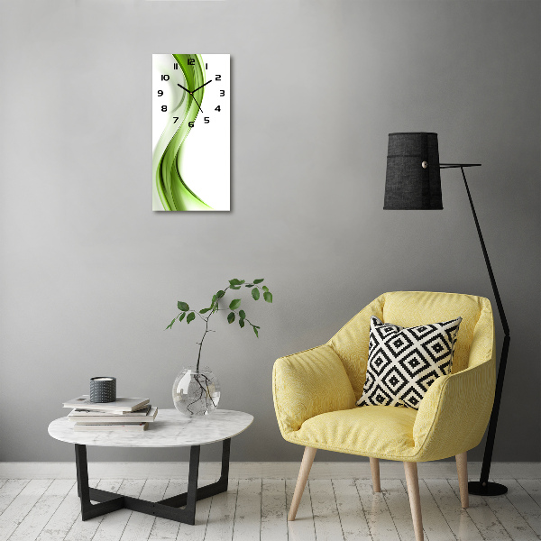 Orologio verticale con motivo a onda astratta
