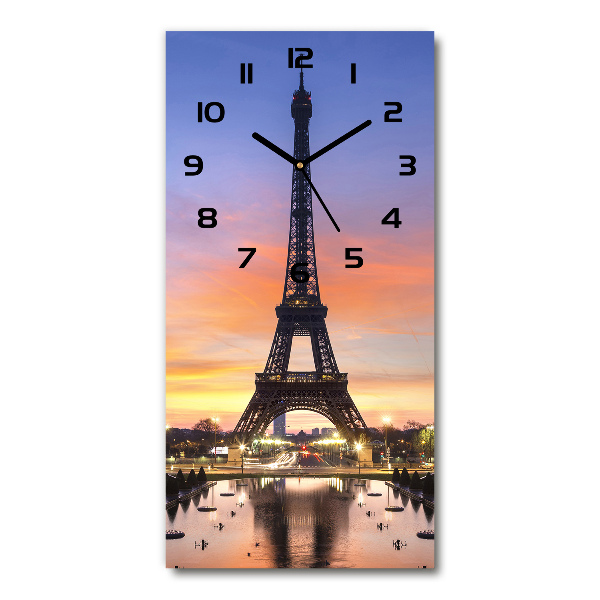 Orologio verticale con motivo della Torre Eiffel di Parigi