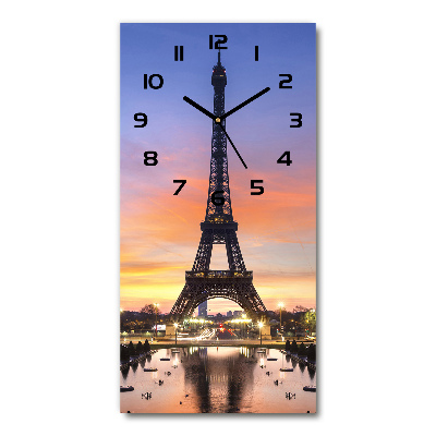 Orologio verticale con motivo della Torre Eiffel di Parigi