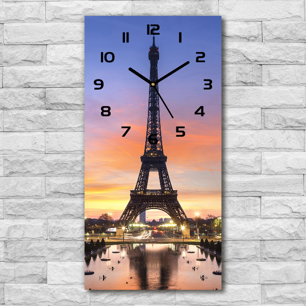 Orologio verticale con motivo della Torre Eiffel di Parigi