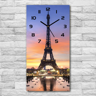 Orologio verticale con motivo della Torre Eiffel di Parigi