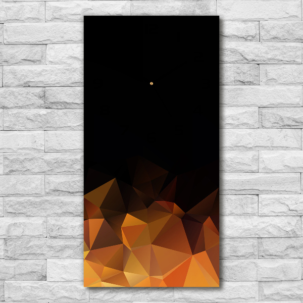 Orologio rettangolare con motivo a triangoli astratti