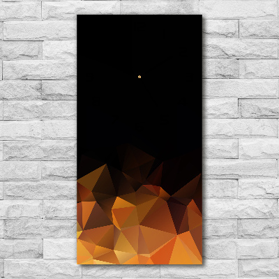 Orologio rettangolare con motivo a triangoli astratti