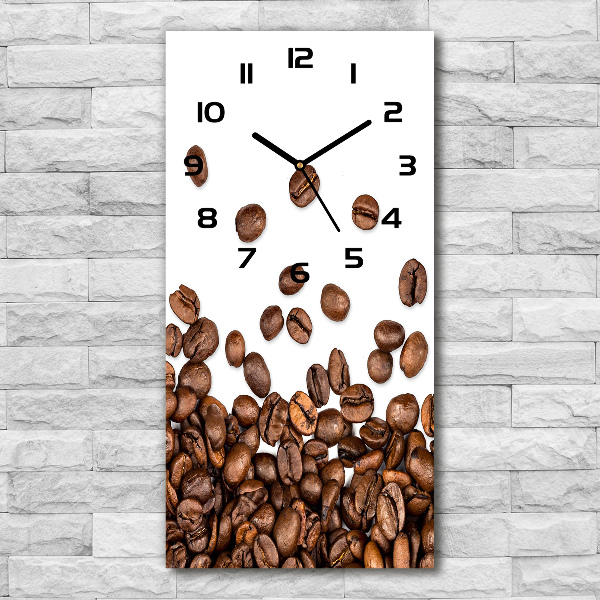 Orologio rettangolare con quadrante decorato con motivo a chicchi di caffè