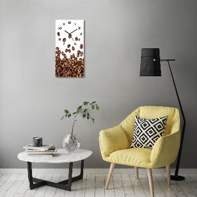 Orologio rettangolare con quadrante decorato con motivo a chicchi di caffè