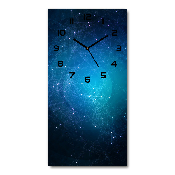 Orologio verticale in vetro con motivo a costellazione