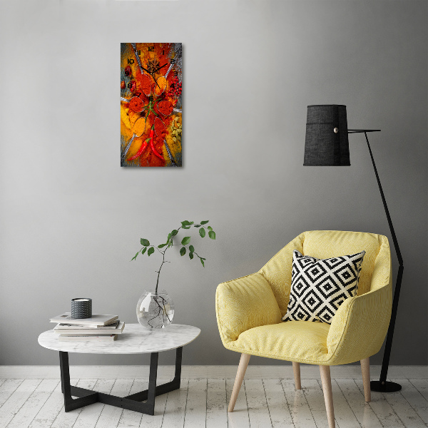 Orologio rettangolare con quadrante ispirato alle spezie