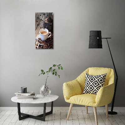 Orologio rettangolare con motivo a tazza di caffè