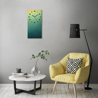 Orologio verticale in vetro con sfondo sfumato