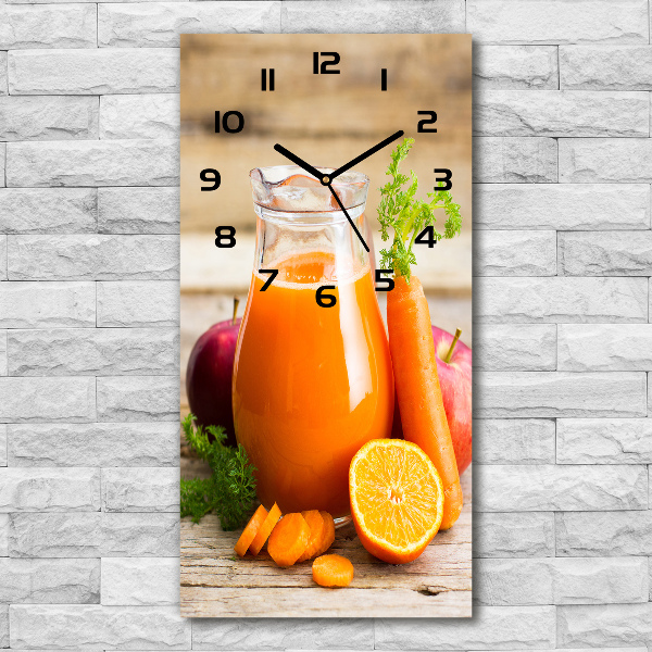 Orologio verticale in vetro con motivo 