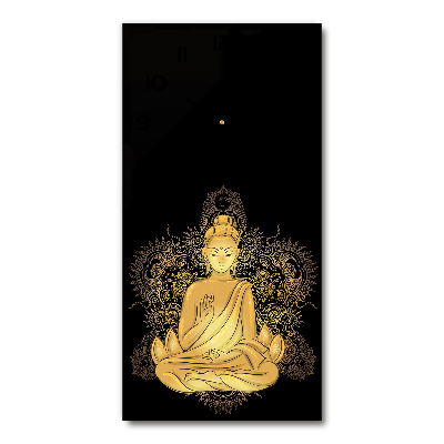 Orologio rettangolare con quadrante decorato con motivo Buddha e mandala