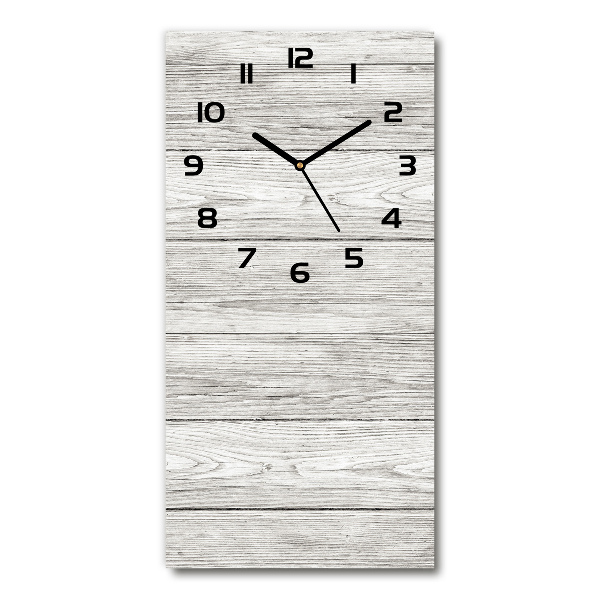 Orologio verticale con sfondo in legno