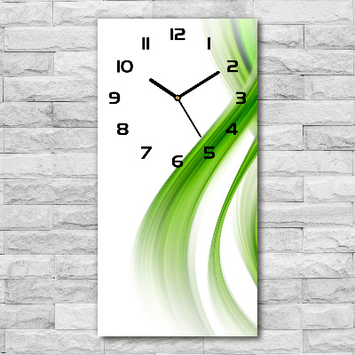 Orologio verticale con motivo a onda astratta