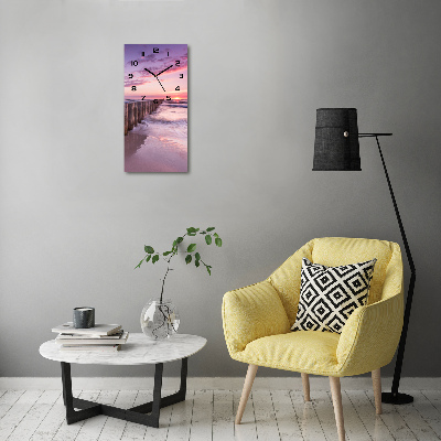 Orologio verticale in vetro con frangiflutti