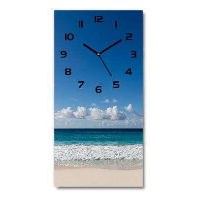 Orologio rettangolare con quadrante dal motivo spiaggia tropicale
