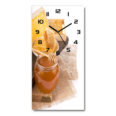 Orologio verticale con motivo a nido d'ape