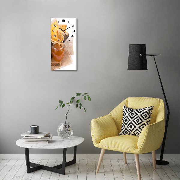 Orologio verticale con motivo a nido d'ape