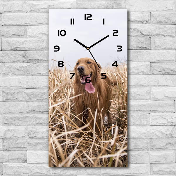 Orologio rettangolare con motivo Golden Retriever