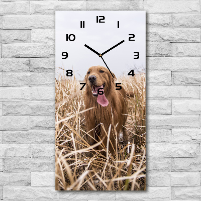 Orologio rettangolare con motivo Golden Retriever